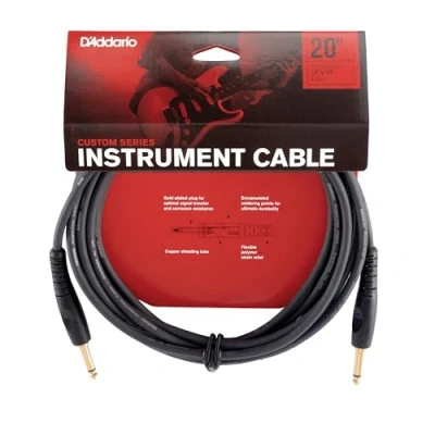Obrázek Planet Waves PW G 20 Custom Series Cables Instrumentenkabel 6,1 m (20 stop) černý