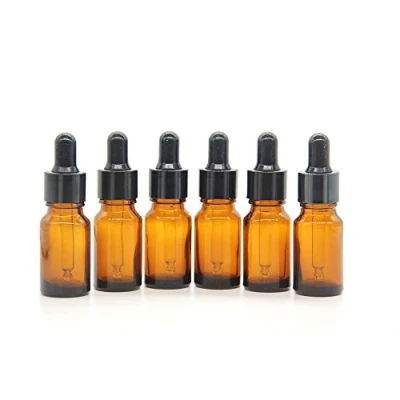 Obrázek YIZHAO Lahev na pipetu 10 ml, lékárnická láhev hnědé sklo s [kapátkem pipetu], z hnědého skla pro éterický olej, parfémové oleje, aromaterapii, vůně, kapaliny 12 ks