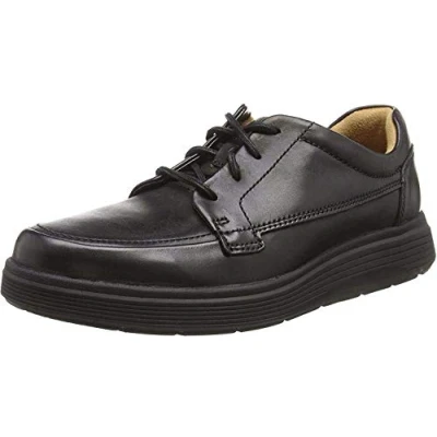 Obrázek Clarks Pánské Un Abode Ease Derbys, černá kůže
