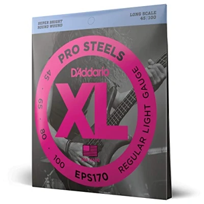Obrázek D&#039;Addario e Bass kytarové Struny basové kytary Strings EPS170 sada strun pro basy 0,11 cm 0,25 (045 100 palců)