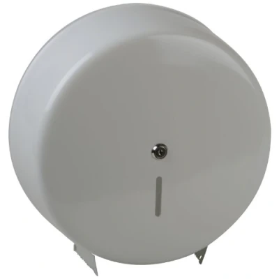 Obrázek Semy Top Dávkovač na toaletní papír, kov/bílý, uzamykatelný, role do průměru 32 cm, balení 1 ks (1 x kus)