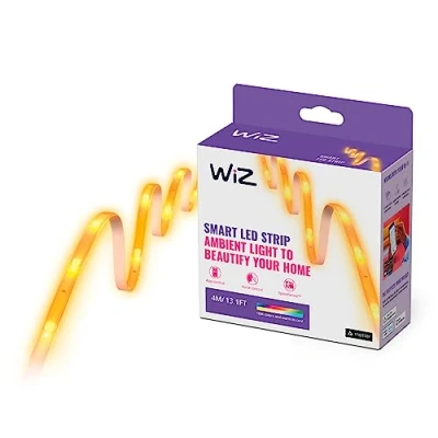 Obrázek WiZ Tunable White &amp; Color LED pásek, 4 m, typ C, 16 milionů barev, chytré ovládání přes aplikaci/hlas WLAN