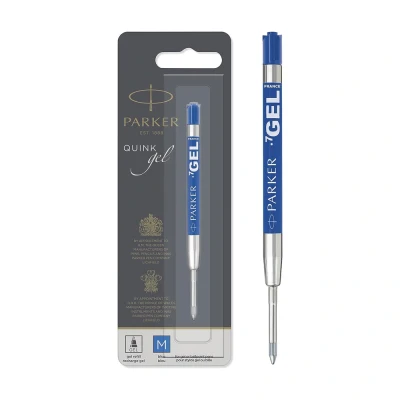 Obrázek Parker QUINK náhradní náplň pro gelový inkoust střední špička (0,7 mm) modrá 1 kus