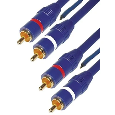 Obrázek MANAX® Audio kabel spojovací 2X konektor Cinch RCA s dálkovým kabelem 5,0 m