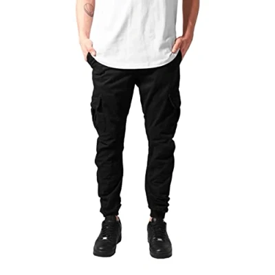 Obrázek Kalhoty Urban Classics Pánské Cargo Jogging Black (Black) XL