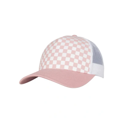 Obrázek Flexfit Checkerboard Retro Trucker Kšiltovka, Velikost: One Size, Lightrose/white
