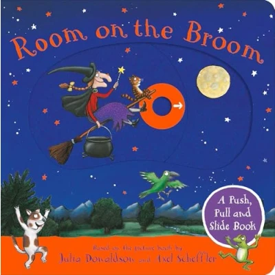Obrázek Room on The Broom: A Push, Pull and Slide Book: perfect Halloween gift for toddlers