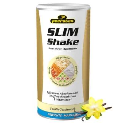 Obrázek Peeroton SLIM Shake vanilkový dietní koktejl na hubnutí, vegetariánský a bezlepkový, kompletní náhrada jídla, obsahuje všechny důležité proteiny, vitamíny minerály pro rychlé hubnutí 500 g