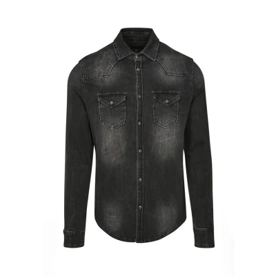 Obrázek Brandit Herren Riley Denimshirt Košile, Muži, Velikost: 4XL, Black