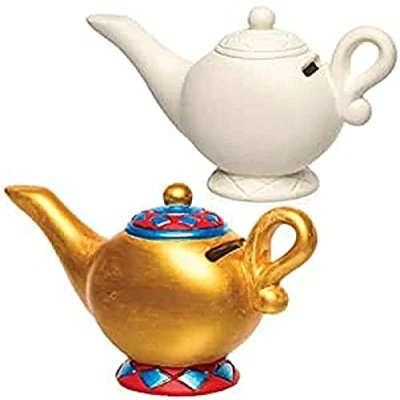 Obrázek Baker Ross Keramické pokladničky &quot;Zázračná lampa&quot; pro děti k dekoraci porcelánová kreativní sada (2 kusy)