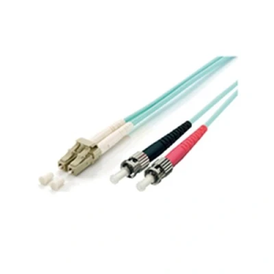 Obrázek Equip LWL Patchkabel Glasfaserkabel LC &gt;ST 50/125mμ 1.00m Multimode Duplex Türkis Polybeutel