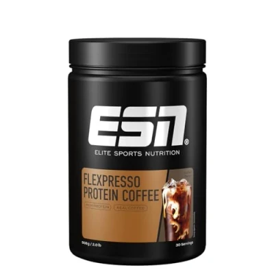 Obrázek ESN Flexpresso Protein Coffee, káva, 908 g, krémová proteinová káva s až 22 g proteinu v každé porci, testovaná kvalita vyrobeno Německu (balení se může lišit.)