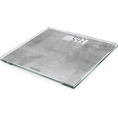Obrázek Soehnle Style Sense Compact 300 Concrete, digitální váha s LCD displejem, elektronická extra plochým designem, osobní nosností až do hmotnosti 180 kg