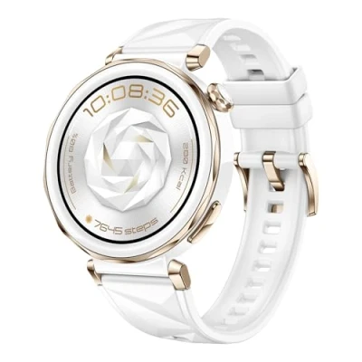 Obrázek HUAWEI Watch GT 5 Pro 42 mm Smartwatch, Kunstvolles Design,Sportfunktionen auf Profi Niveau,Health Tracking, EKG Monitoring, bis zu 7 Tage Akkulaufzeit, GPS, iOS &amp; Android, Weiß