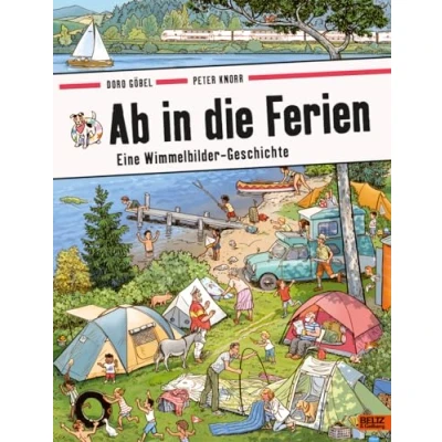 Obrázek Ab in die Ferien: Eine Wimmelbilder Geschichte. Vierfarbiges Pappbilderbuch