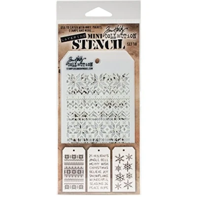 Obrázek Stampers Anonymous Tim Holtz pro Mini sada šablony, číslo 18