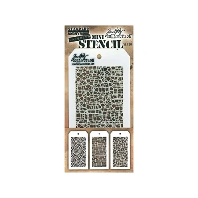 Obrázek Art Gone Wild Tim Holtz Set 28 Schablone, transparent, Mini