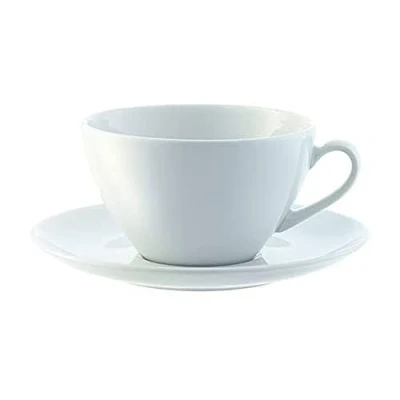 Obrázek LSA International Talíř na chléb / koláč, 16 cm, s okrajem, bílý, 4 kusy