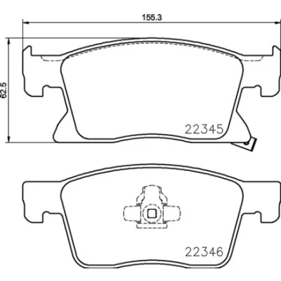 Obrázek Brembo P 59 091 brzdové obložení