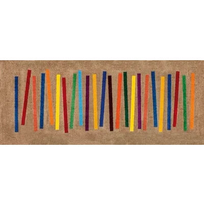 Obrázek wash+dry Rohož, Mixed Stripes 80x200 cm, vnitřní a vnější, omyvatelná, vícebarevná