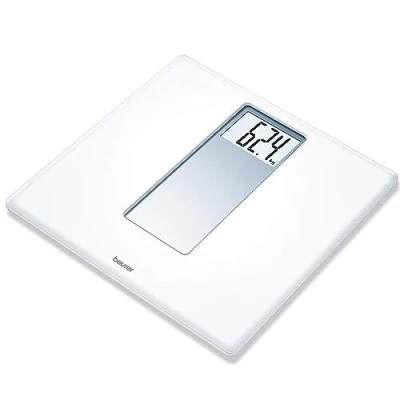 Obrázek Beurer PS 160 osobní váha, váha s LCD displejem, velké číslice 4,7 cm, nosnost 180 kg, bílý retro design