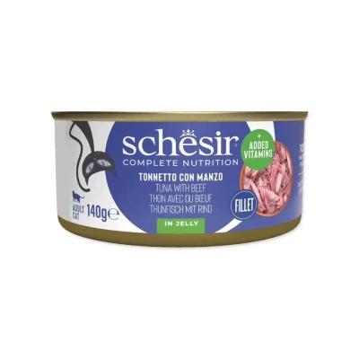 Obrázek Konzerva SCHESIR Cat tuňák s hovězím masem 140g