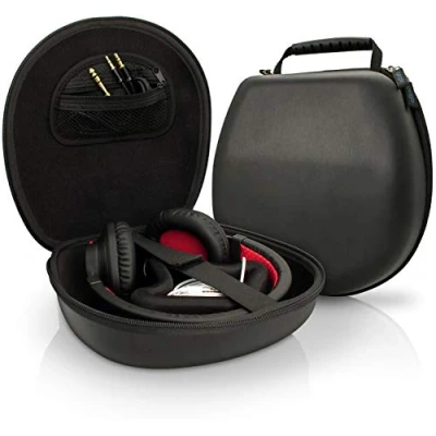Obrázek igadgitz U3804 černé Eva nošení tvrdé pouzdro ochranné kompatibilní se sluchátky Headset