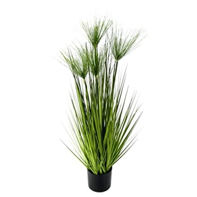 Obrázek Flair Flower Kyperská tráva v květináči, plast, zelená, 100 x 30 cm