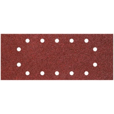 Obrázek wolfcraft Brusné proužky na dřevo a kov 115 x 280 mm I 1986200 balení po 25 kusech, korund zrnitost 40, 80, 120 Ideální pro vibrační brusku děrované odsávání prachu