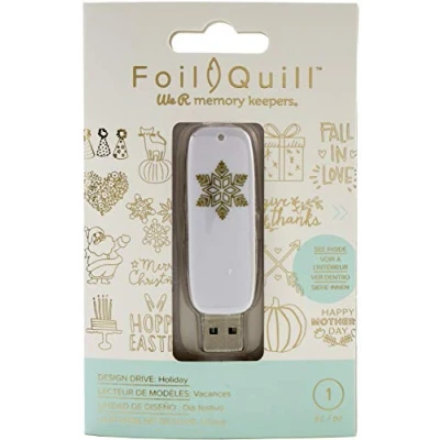 Obrázek We R Memory Keepers Foil Quill USB Art Design Drive, Feiertage, Stick mit 200 Thematischen Texten und Bildern, für Kartengestaltung mehr