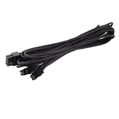 Obrázek SilverStone SST PP06B EPS55 napájecí kabel 55 cm EPS/ATX 8pin(4+4) laný, černý