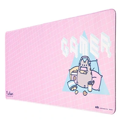 Obrázek Grupo Erik Gaming Mauspad XXL Pusheen Pink Mousepad rutschfest und Wasserabweisend Groß Mouse Pad Schreibtischunterlage PC Zubehör