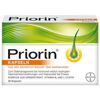 Obrázek Priorin Kapsle při hormonálně dědičném vypadávání vlasů(1) u žen, 30 kapslí