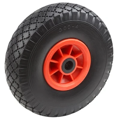 Obrázek kolo Metafranc odolné proti propíchnutí Ø 260 mm PVC ráfek typ 3,00 4 100 kg nosnost válečkové ložisko / pevné gumové pro ruční vozíky kompletní s ráfkem kolečkem náhradní 810810