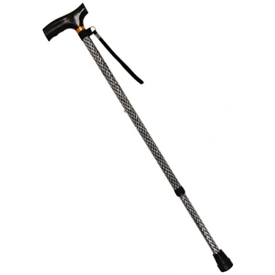 Obrázek Homecraft Coloured Walking Sticks, Etched Black Color, Assisstant Device for Elderly, Handicapped, and Disabled Users, Adjustable Cane Stability Support, Lightweight Stick