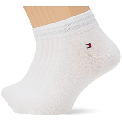 Obrázek Tommy Hilfiger Pánské Quarter ponožky (6 ks v balení), bílá