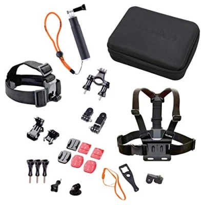 Obrázek Rollei 21639 sada příslušenství Actioncam outdoor 23dílná sada, ideální pro lezení, turistiku a jiné outdoorové aktivity akční kamery GoPro