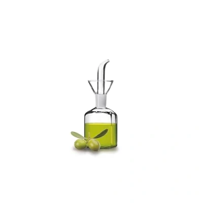 Obrázek IBILI ACEITERA Cristal CUADRADA 125 ml, nerezová ocel, transparentní, 13 x 6 cm