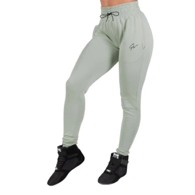 Obrázek Gorilla Wear Pixley Sweatpants černé prodyšné lehké pohodlné kalhoty na jogging s logem sport běh všední den cvičení trénink z bavlny polyesteru atraktivní střih