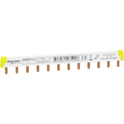 Obrázek Schneider Electric A9XPH112 Phasenschiene Steg, ablängbar, 1P, 12 TE, 100A