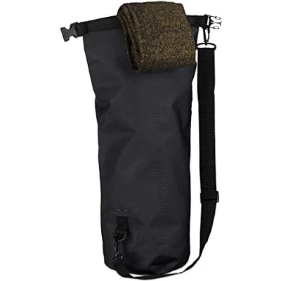 Obrázek Relaxdays Ocean Pack 10 l, vodotěsný Dry Bag, ultralehký suchý pytel pro plachtění, rafting, lyžování, černá, Školní batoh