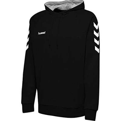 Obrázek hummel Pánská mikina s kapucí Hmlgo Kids Cotton Hoodie černá, 164 EU