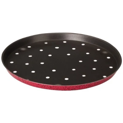Obrázek Ibili Venus Pizza plech Crispy, kulatý, děrovaný 32 cm průměr, 2,0 výška, s poutkem, 1 kus