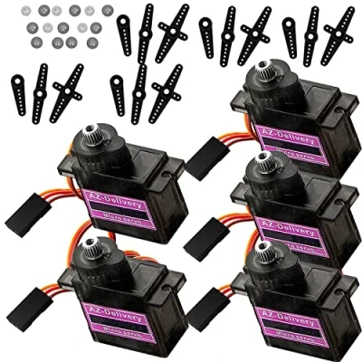 Obrázek AZDelivery 5 x Servo MG90S Micro servomotor kompatibilní s Arduino včetně e knihy!