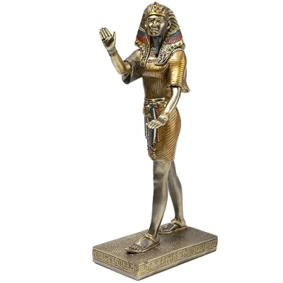 Obrázek Lachineuse Pharaon Ägypten Figur, Doré Bronze, 31x10x10cm