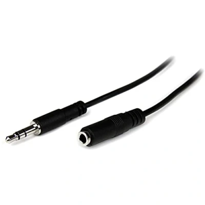 Obrázek StarTech.com 1 m Slim 3,5 mm stereo prodlužovací kabel, konektor/zdířka