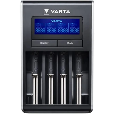 Obrázek Nabíječka Varta LCD Dual Tech (vhodná pro Ni MH AA / AAA, Li Ion 18650, 18490, 18350, 17670, 17500, RCR123A 17335/16340, 14500, 10440, zařízení, která lze nabíjet přes USB, nabíjení pomocí jednoho slotu)