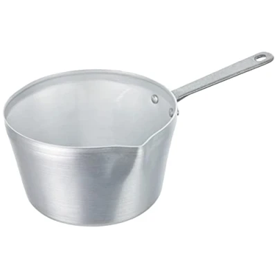 Obrázek Pentole Agnelli Hrnec, kónický tvar, se zobákem, BLTF hliník, rukojeť z ušlechtilé oceli, stříbrná 14 cm stříbrná/černá