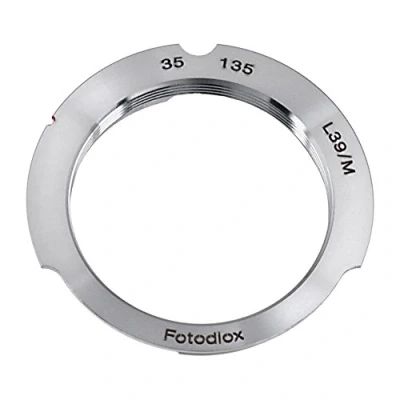Obrázek Fotodiox Lens Mount Adaptér, M39 (39 mm X1 Thread, Leica Screw Mount) to M Adapter with 35 mm/135 Frame Line, Fits pro Monochrome, M8.2, M9, M9 P, M10 and Ricoh GXR A12