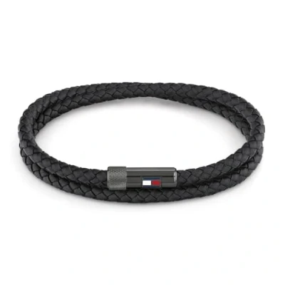 Obrázek Tommy Hilfiger Jewelry armband für Herren aus Leder Schwarz 2790262S